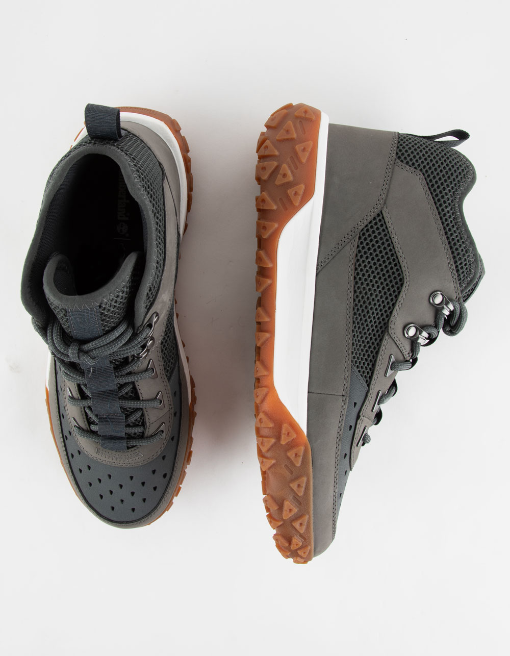 TIMBERLAND GreenStride Motion 6 Lace-Up Mens Hiking Shoe - MEDIUM GREY