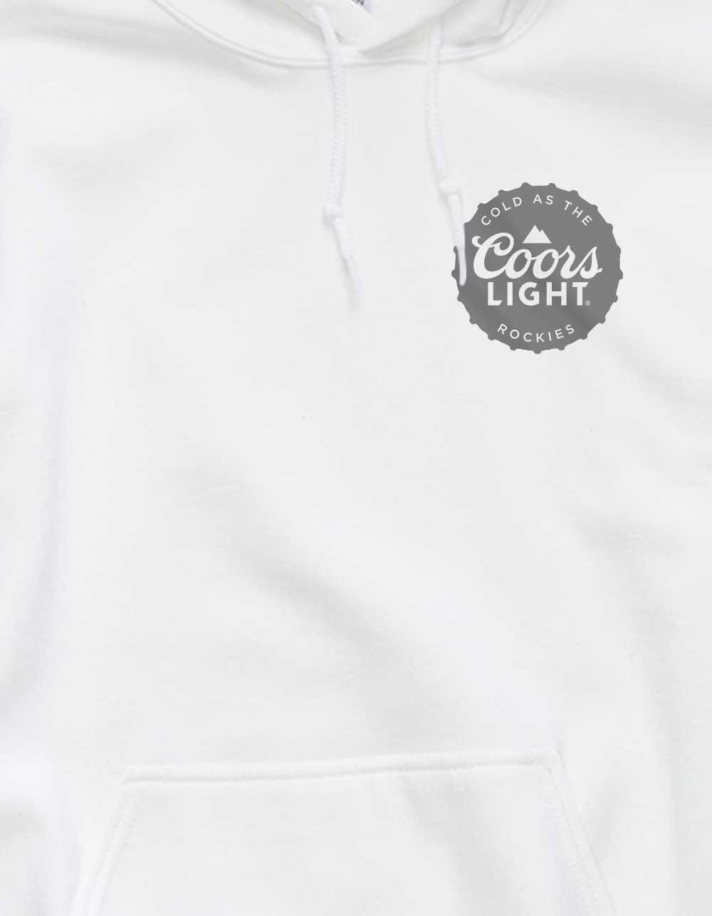 COORS Light Cap Unisex Hoodie - WHITE