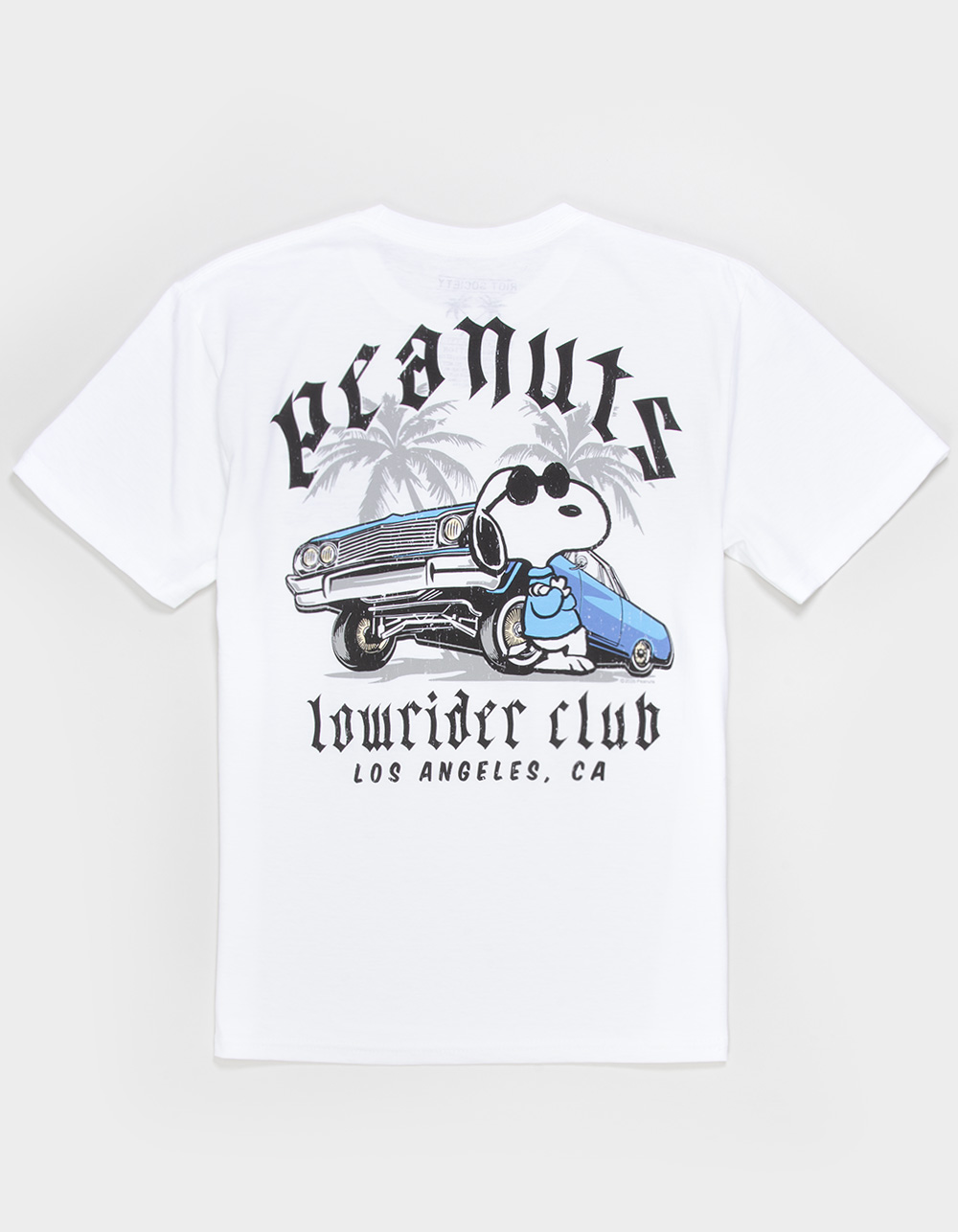 RIOT SOCIETY x Peanuts Lowrider Club Boys Tee - WHITE