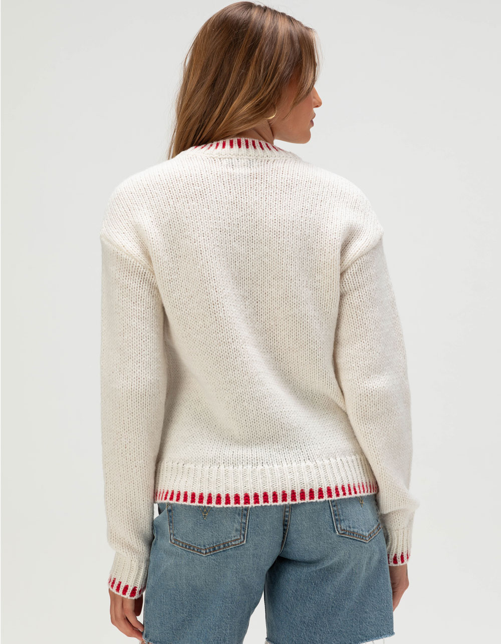 RSQ Womens Lobster Sweater - CREAM