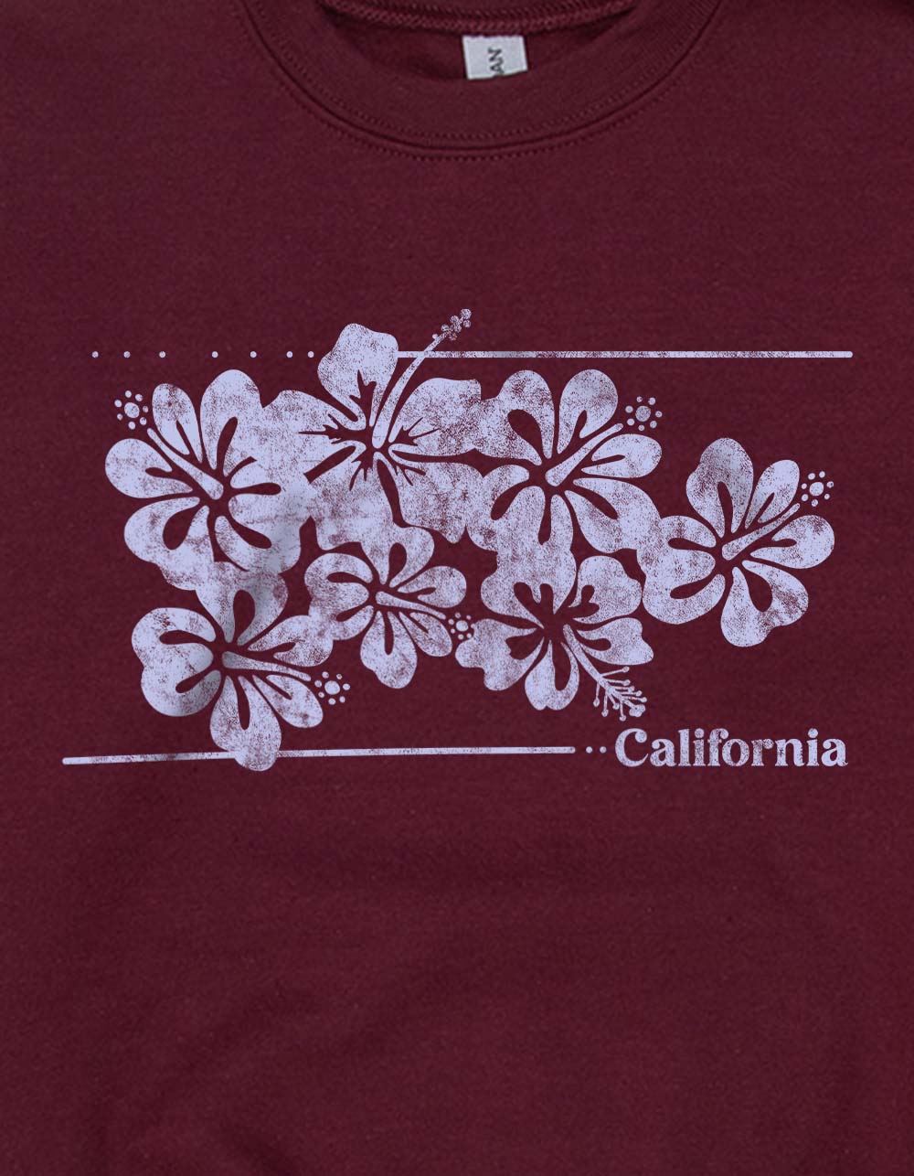 HIBISCUS California Unisex Kids Crewneck Sweatshirt