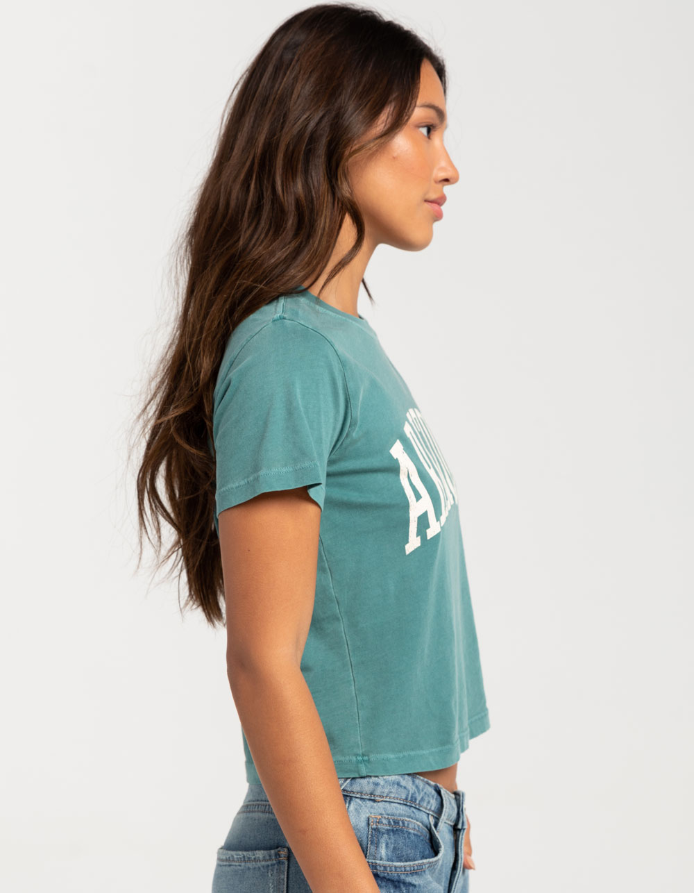GOODIE TWO SLEEVES Arizona Womens Baby Tee GREEN Tillys