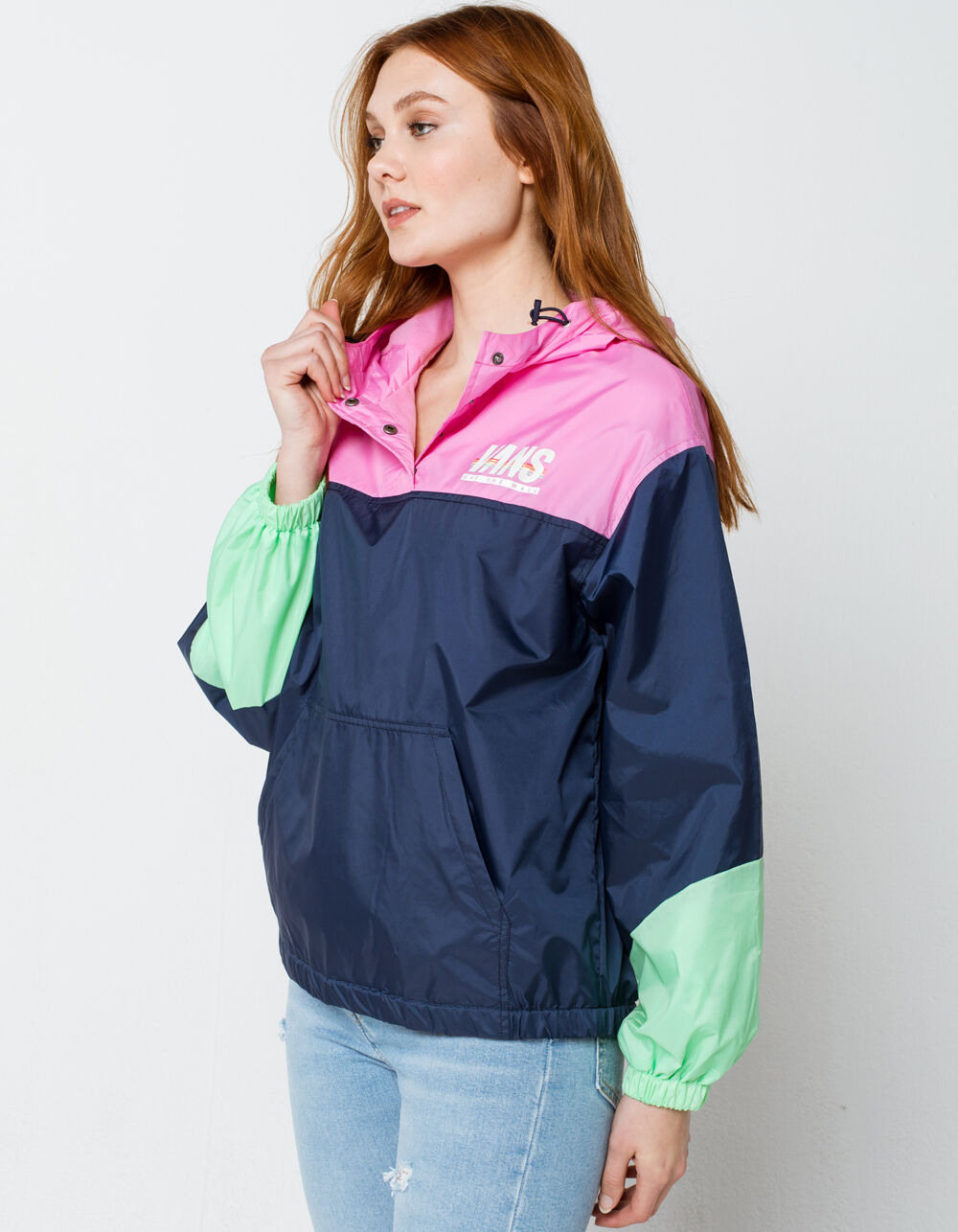 VANS Sport Stripe Womens Anorak Jacket 