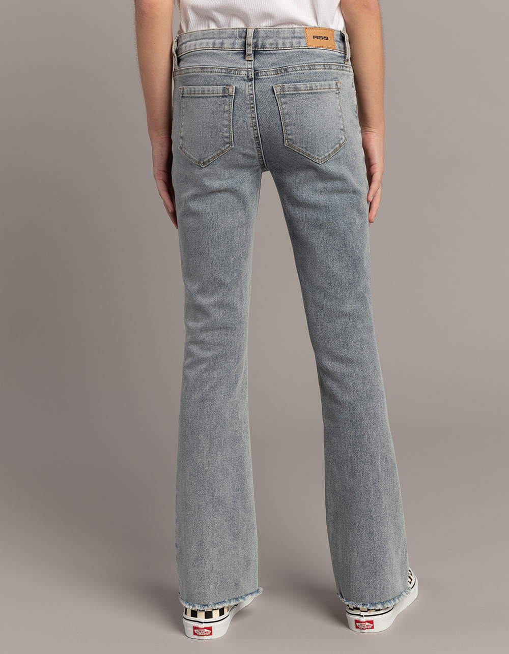 RSQ Girls Low Rise Flare Jeans LIGHT WASH Tillys