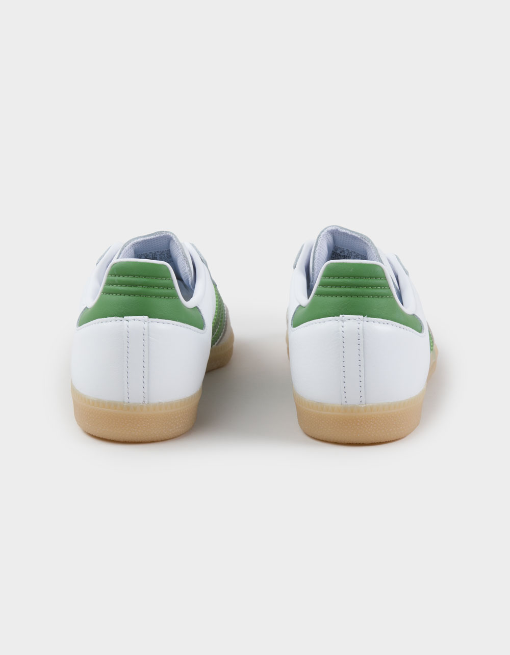 ADIDAS Samba ADV Shoes - WHITE/CREW GREEN/GUM