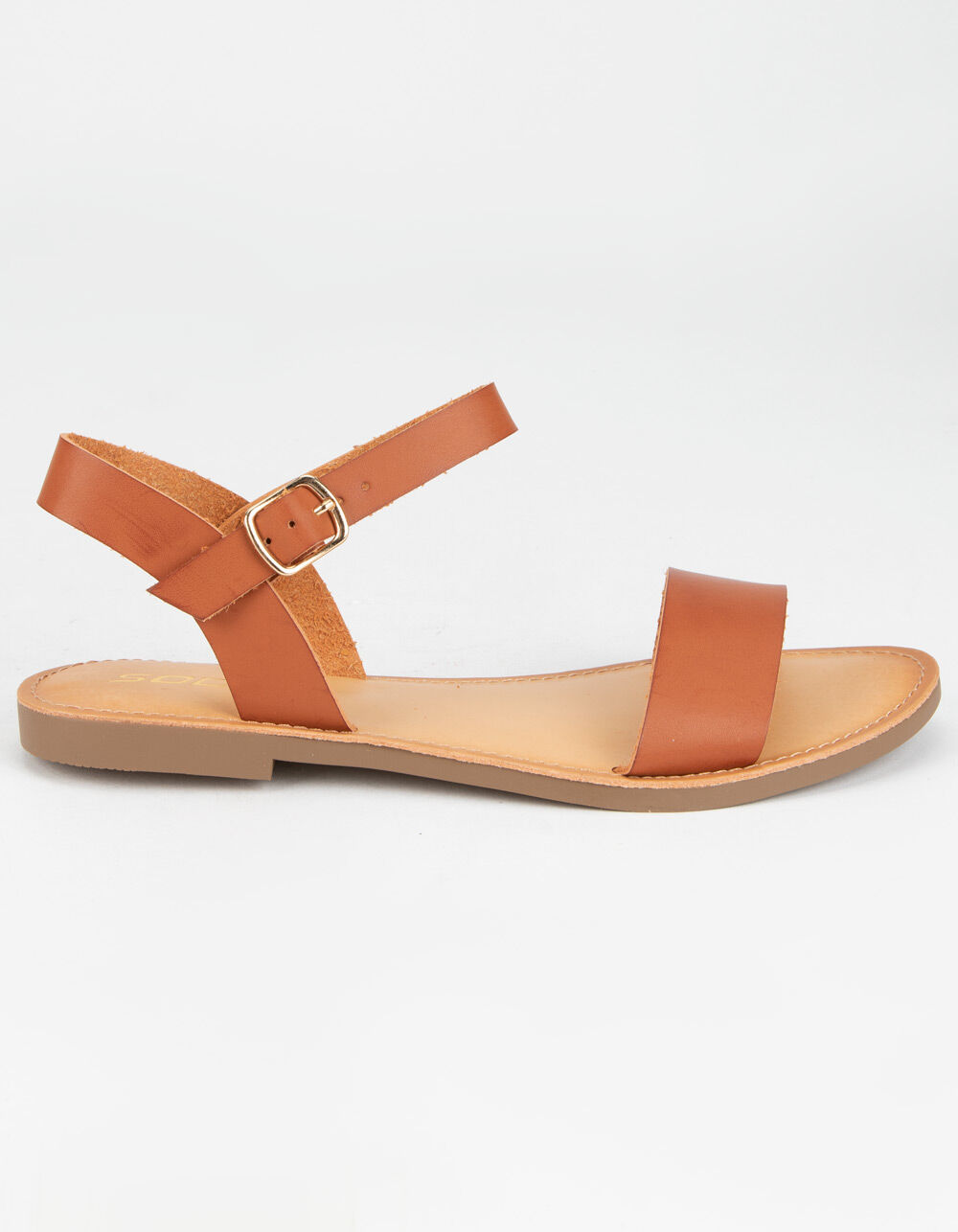 SODA Ankle Strap Womens Tan Sandals image number 1