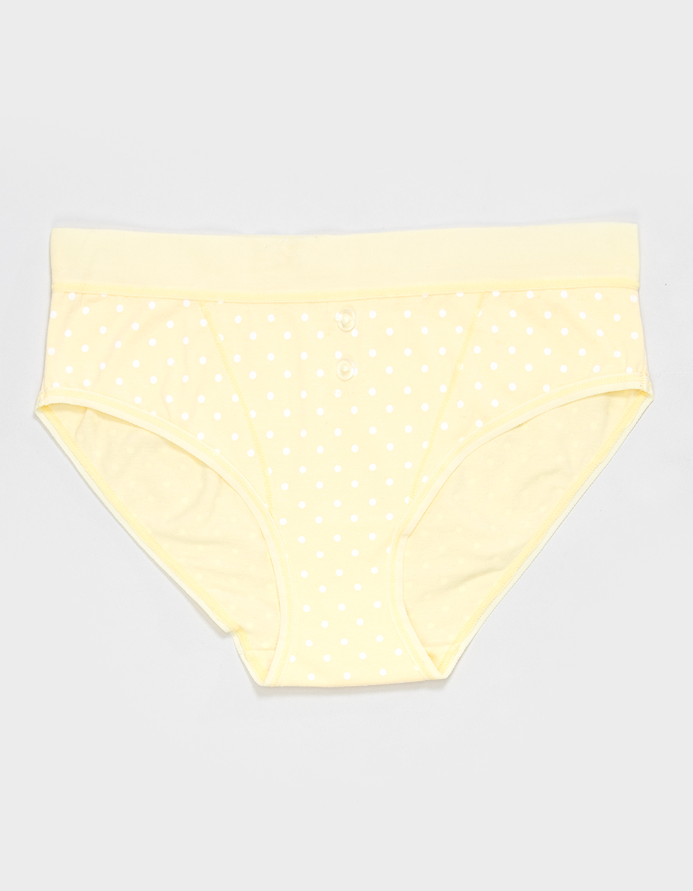 FULL TILT Cotton Sport Waistband Hipster Panties - LT YELLOW