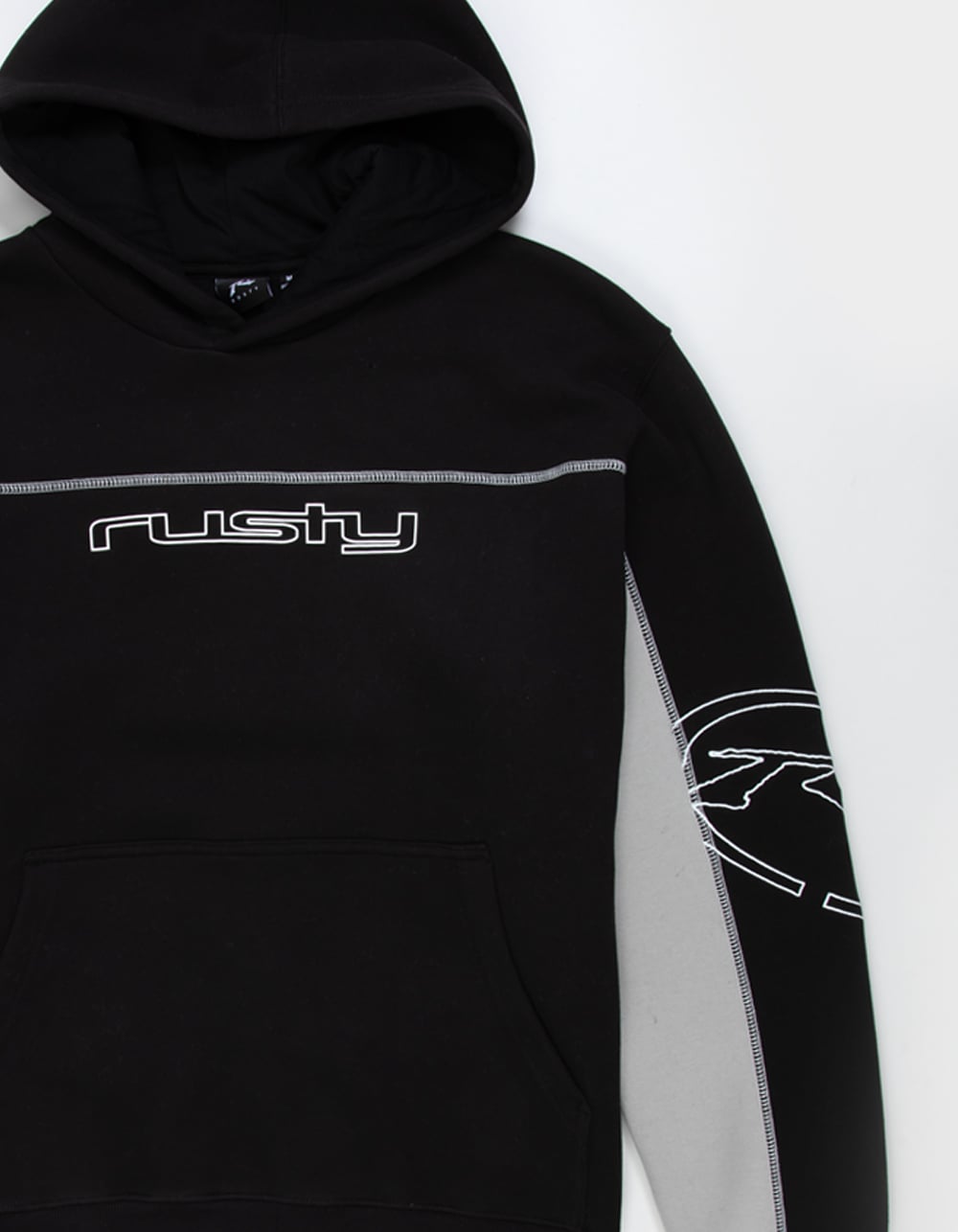 RUSTY Titan Mens Hoodie - BLACK