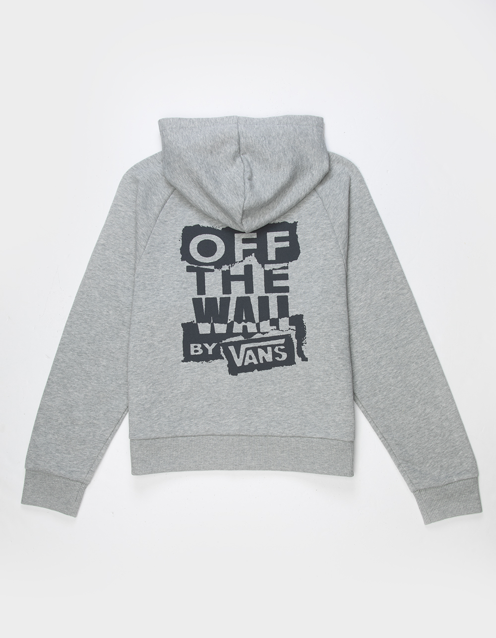 VANS Retro Girls Zip-Up Hoodie - HEATHER GRAY
