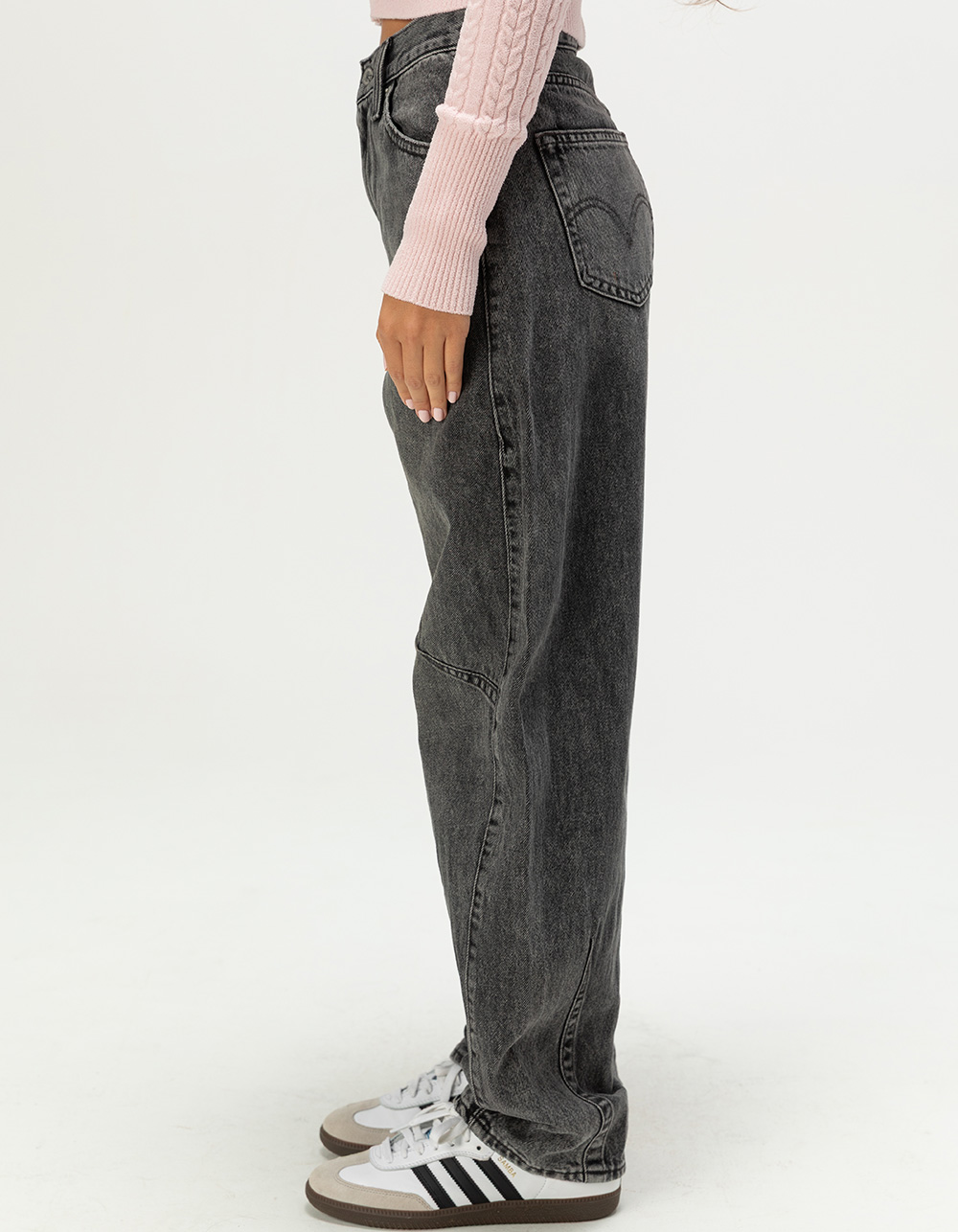 LEVI'S Cinch Barrel Womens Jeans - Past Lives WASHED BLACK