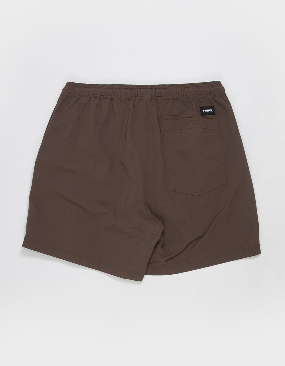 RSQ Mens 6" Nylon Shorts - BROWN