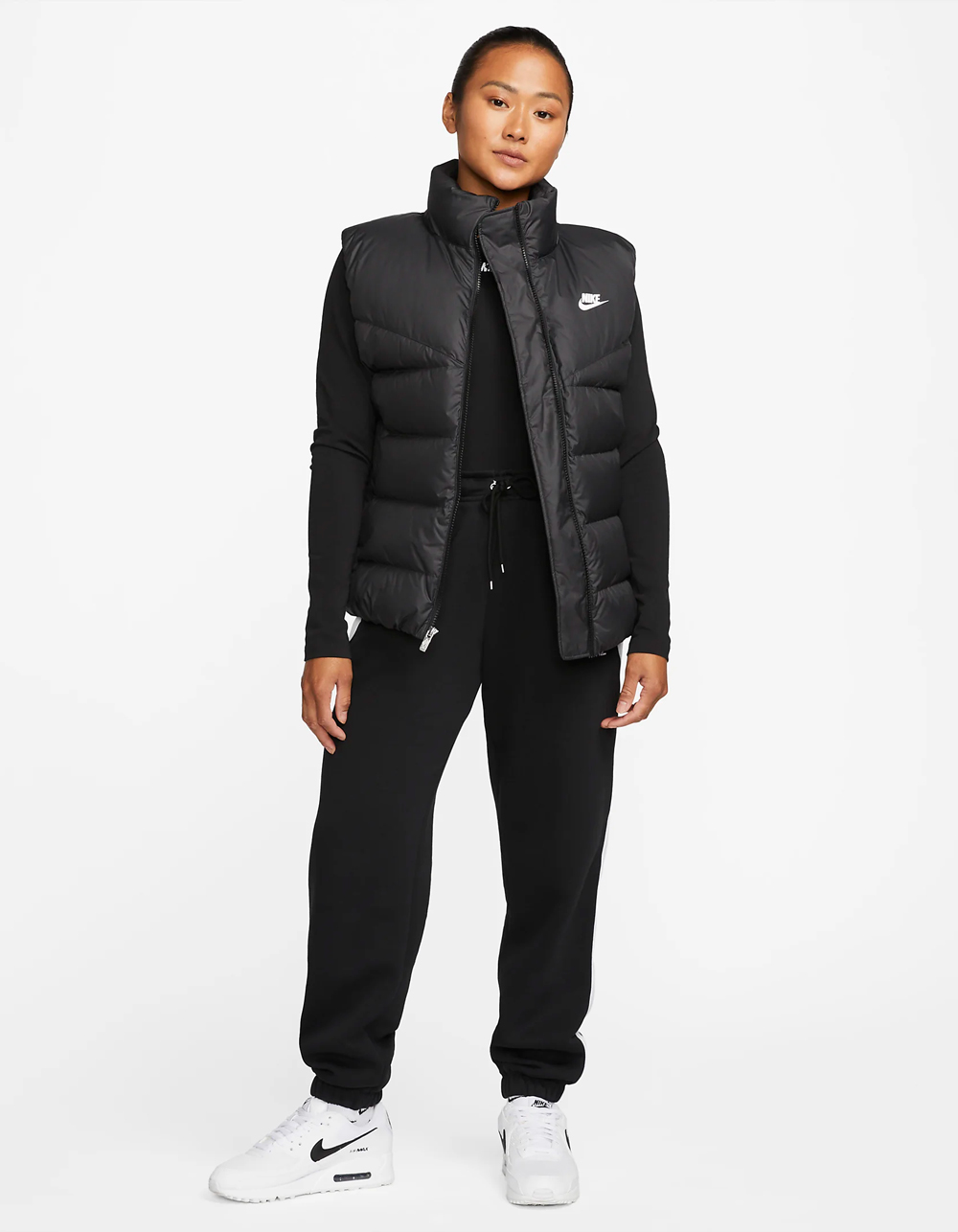 NIKE Sportswear ThermaFIT Windrunner Womens Down Vest BLACK Tillys