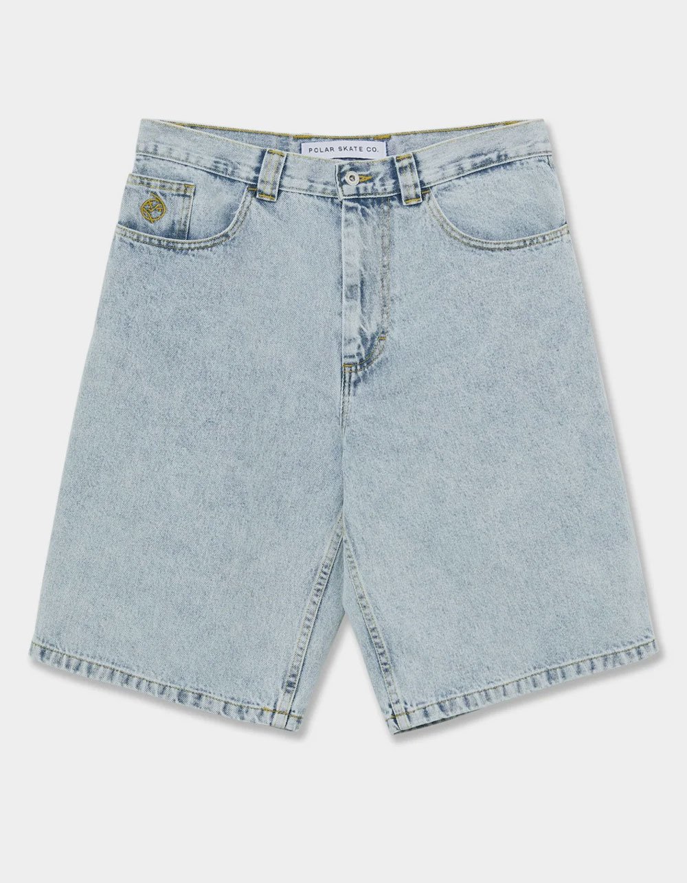 POLAR SKATE CO. Big Boy Mens Baggy Shorts - LIGHT WASH