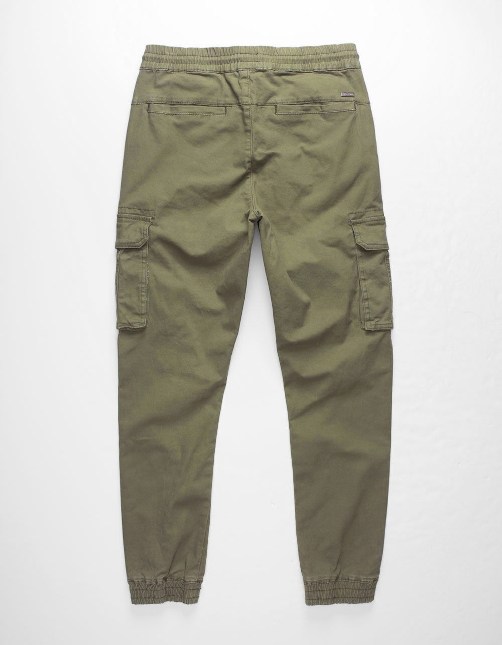 EAST POINTE Twill Cargo Pockets Olive Mens Jogger Pants image number 2
