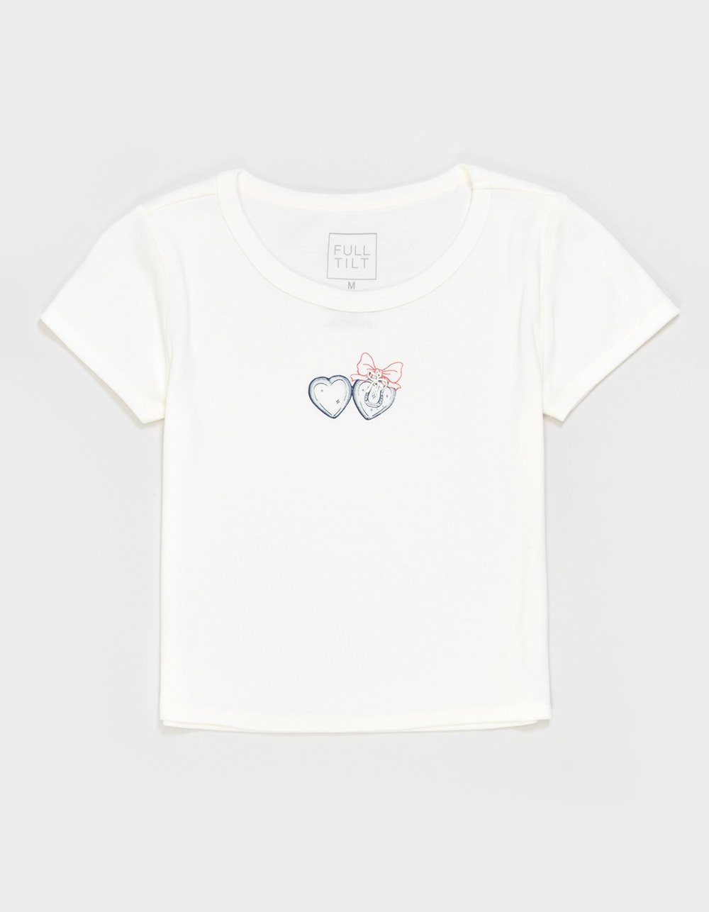 FULL TILT Charmed Hearts Girls Tee - CREAM