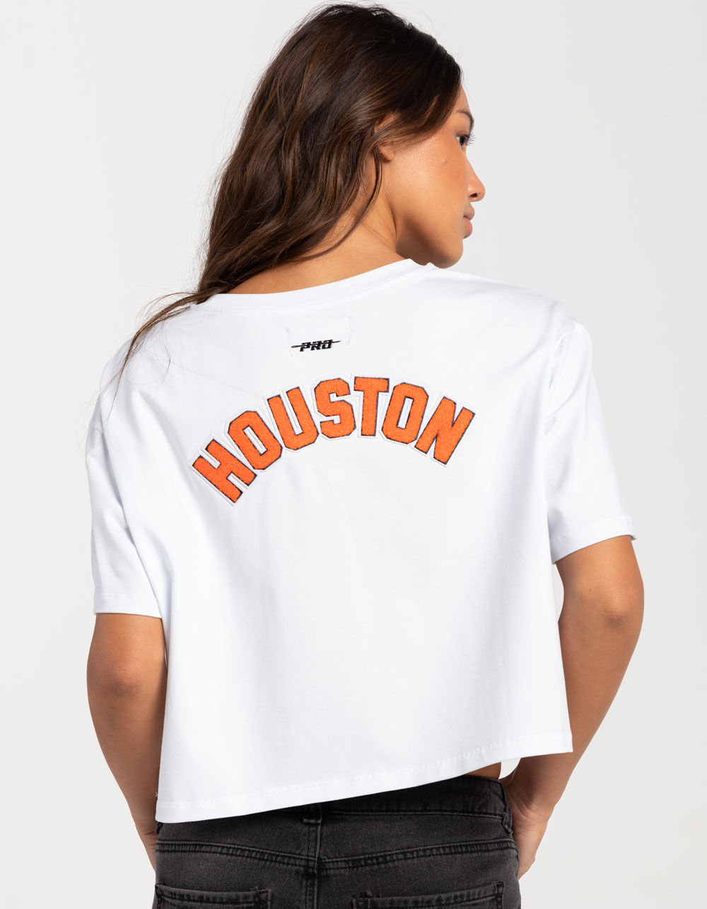 Pro Standard Houston Astros Crop Tee - White - Large