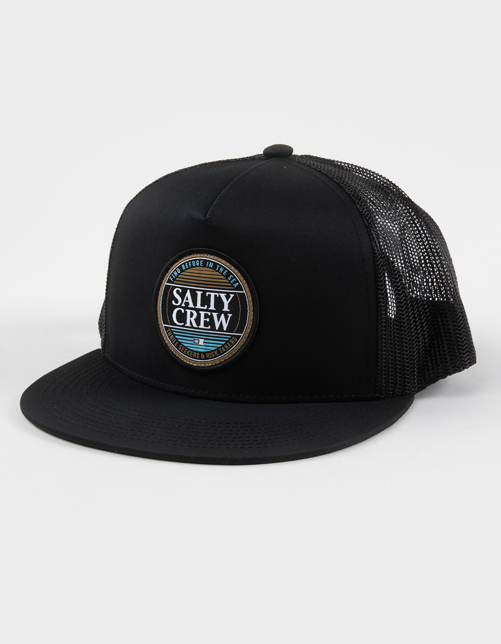 SALTY CREW Simple Fade Trucker Hat - BLACK