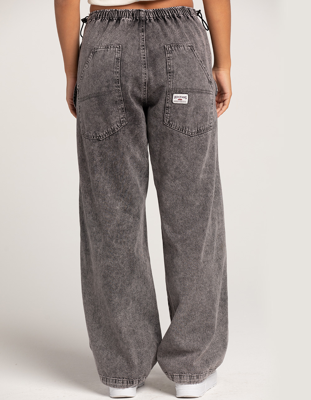 BDG Urban Outfitters Baggy Tech Pants WASHED BLACK Tillys