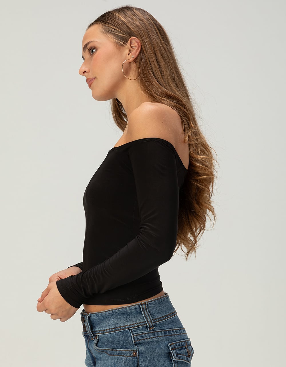 TILLYS Butter Soft Off The Shoulder Womens Long Sleeve Top