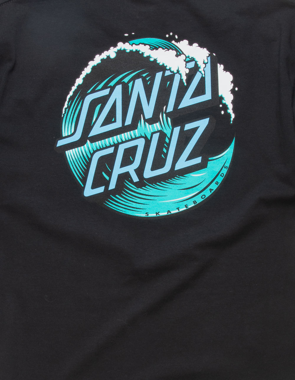 SANTA CRUZ Wave Dot Mens Tee - BLACK