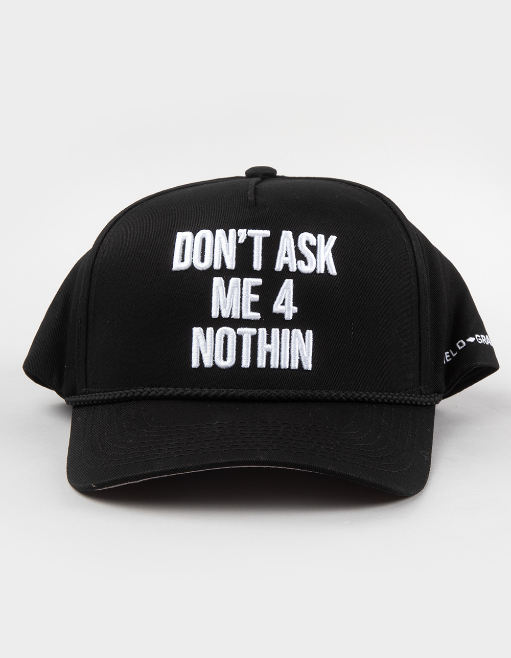 FIELD GRADE Don't Ask Me Snapback Hat - BLACK