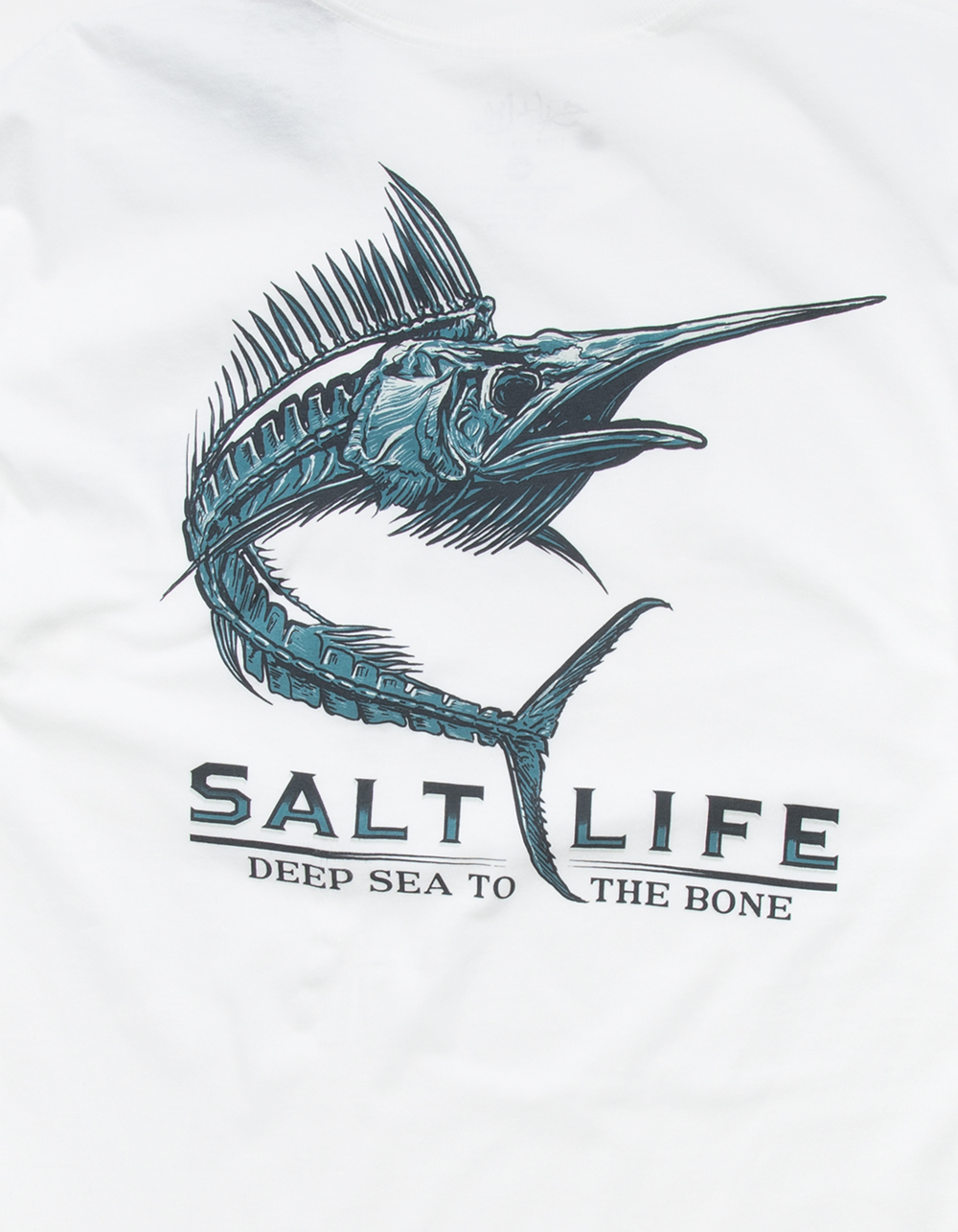 SALT LIFE Skelebonz Mens Tee WHITE Tillys