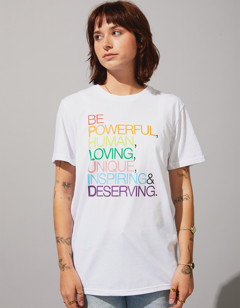 THE PHLUID PROJECT Be Phluid Pride Tee - WHITE