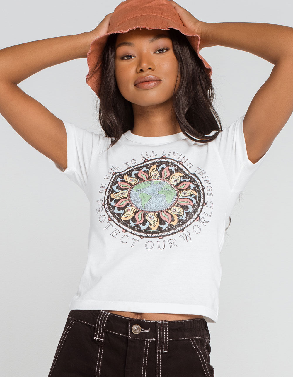 BDG Urban Outfitters Protect Our World Womens Baby Tee image number 0