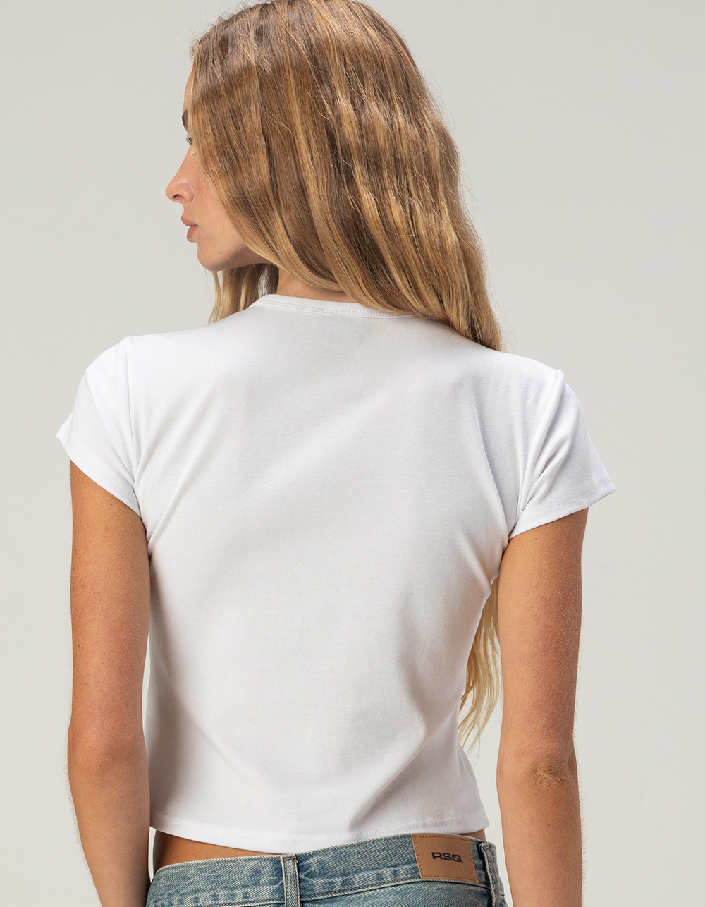 HYPE & VICE New York Liberty Womens Baby Tee - WHITE