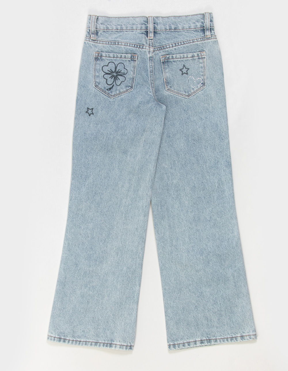 RSQ Girls Printed Jeans - LIGHT WASH