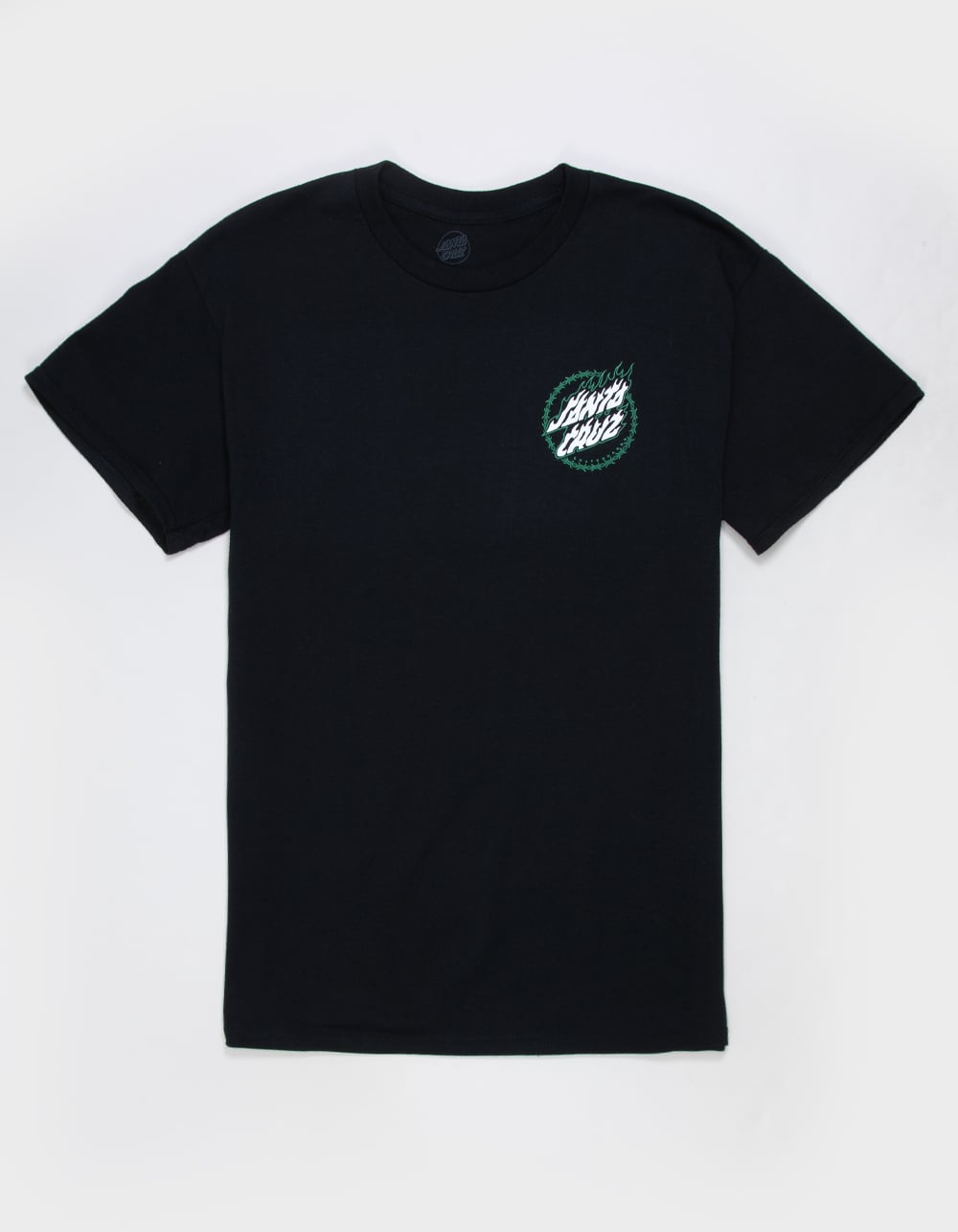 SANTA CRUZ Wired Flame Mens Tee - BLACK