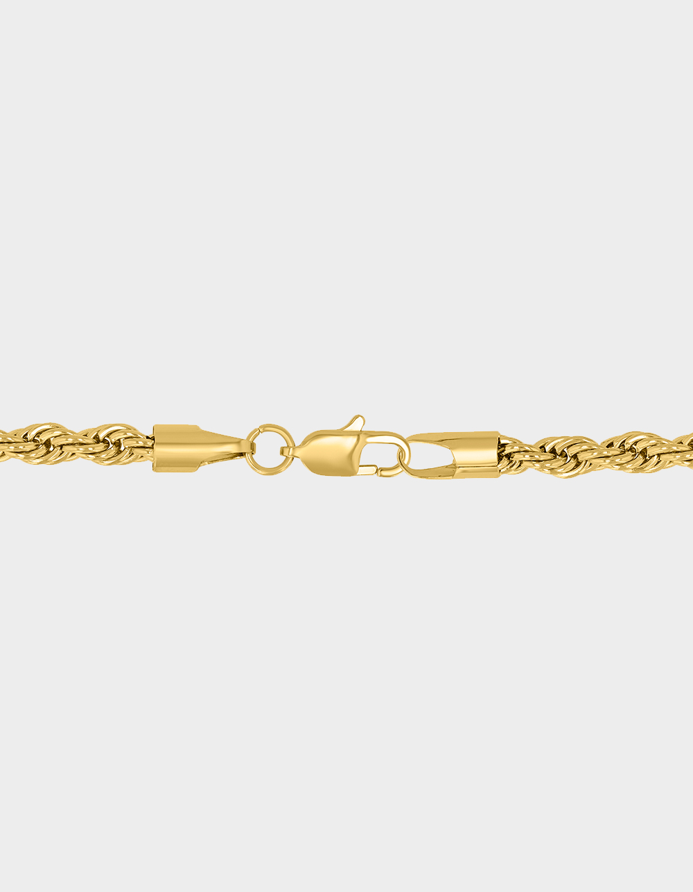 STEEL NATION Stainless Steel With Yellow IP 5MM Rope Chain - GOLD