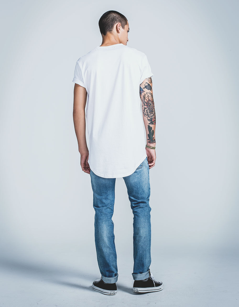 RSQ London Mens Skinny Stretch Jeans image number 4