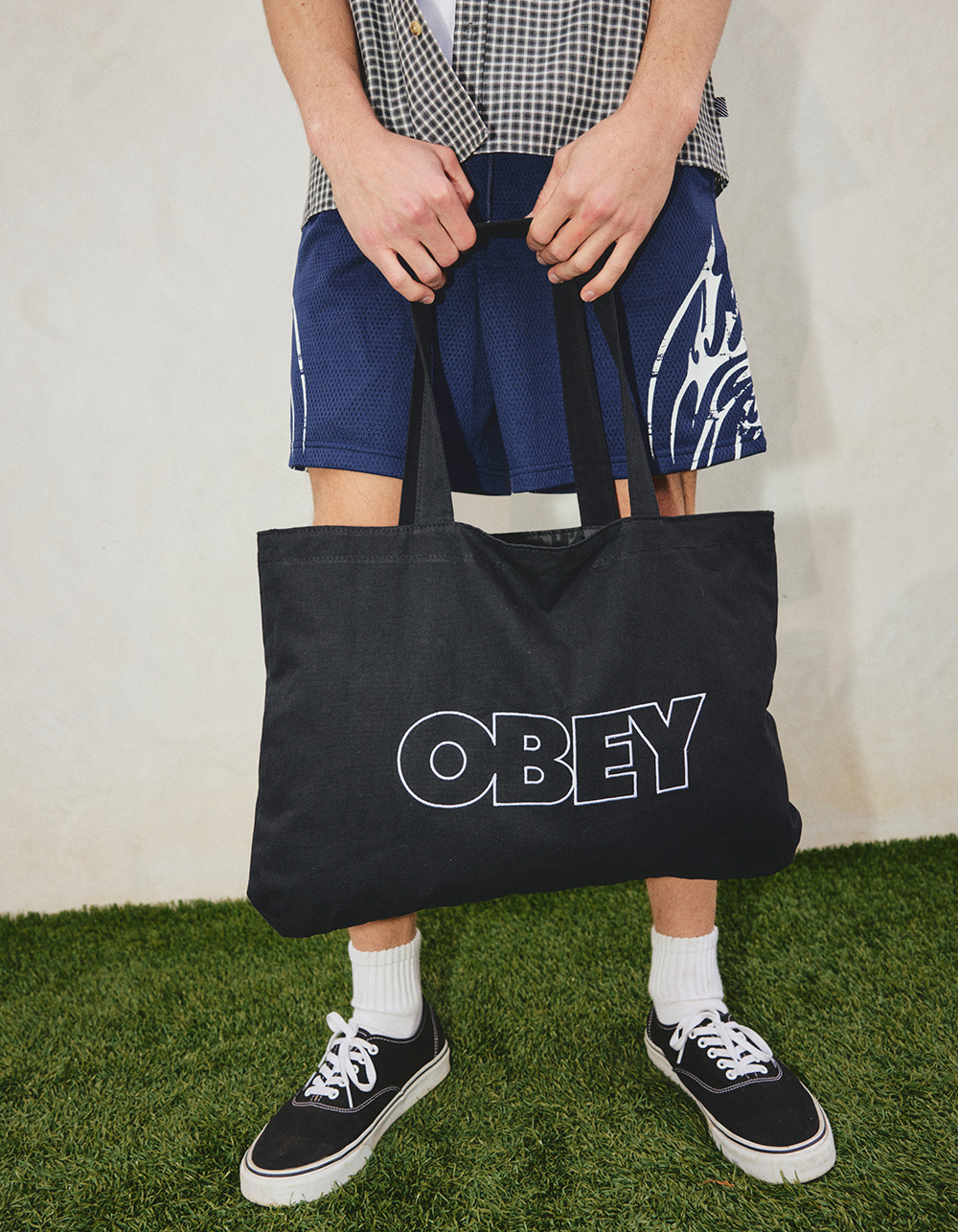 OBEY Outline Canvas Tote Bag