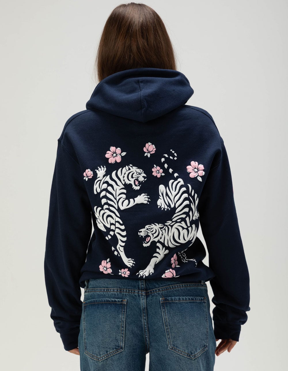 RIOT SOCIETY Tigers Womens Hoodie - NAVY