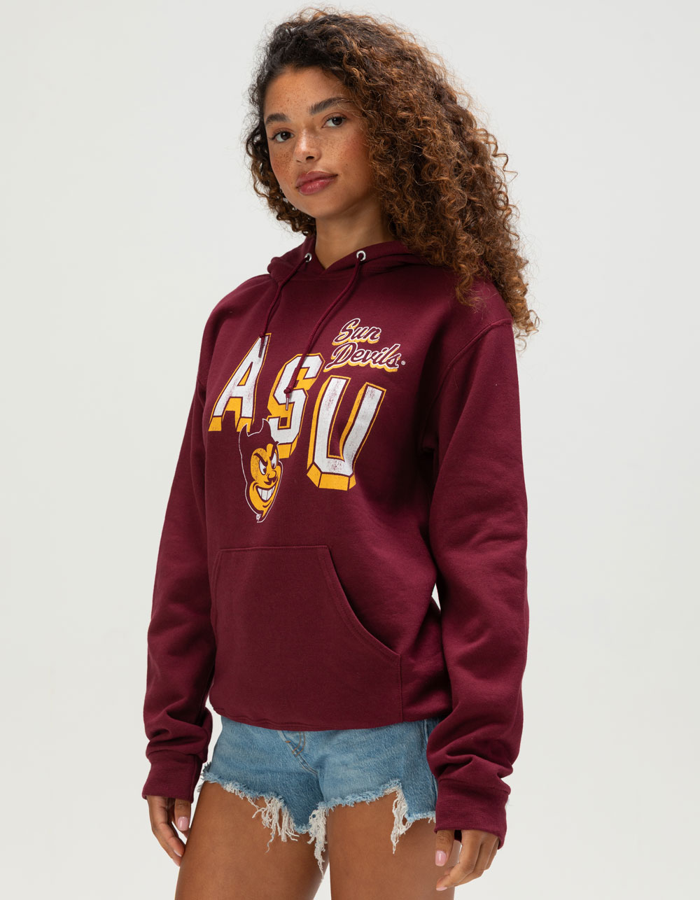 ORIGINAL RETRO BRAND Arizona State Womens Hoodie - MAROON