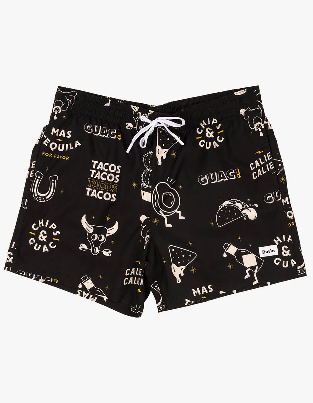 DUVIN Chips N Dip Mens Volley Shorts - BLACK - XL | Tillys