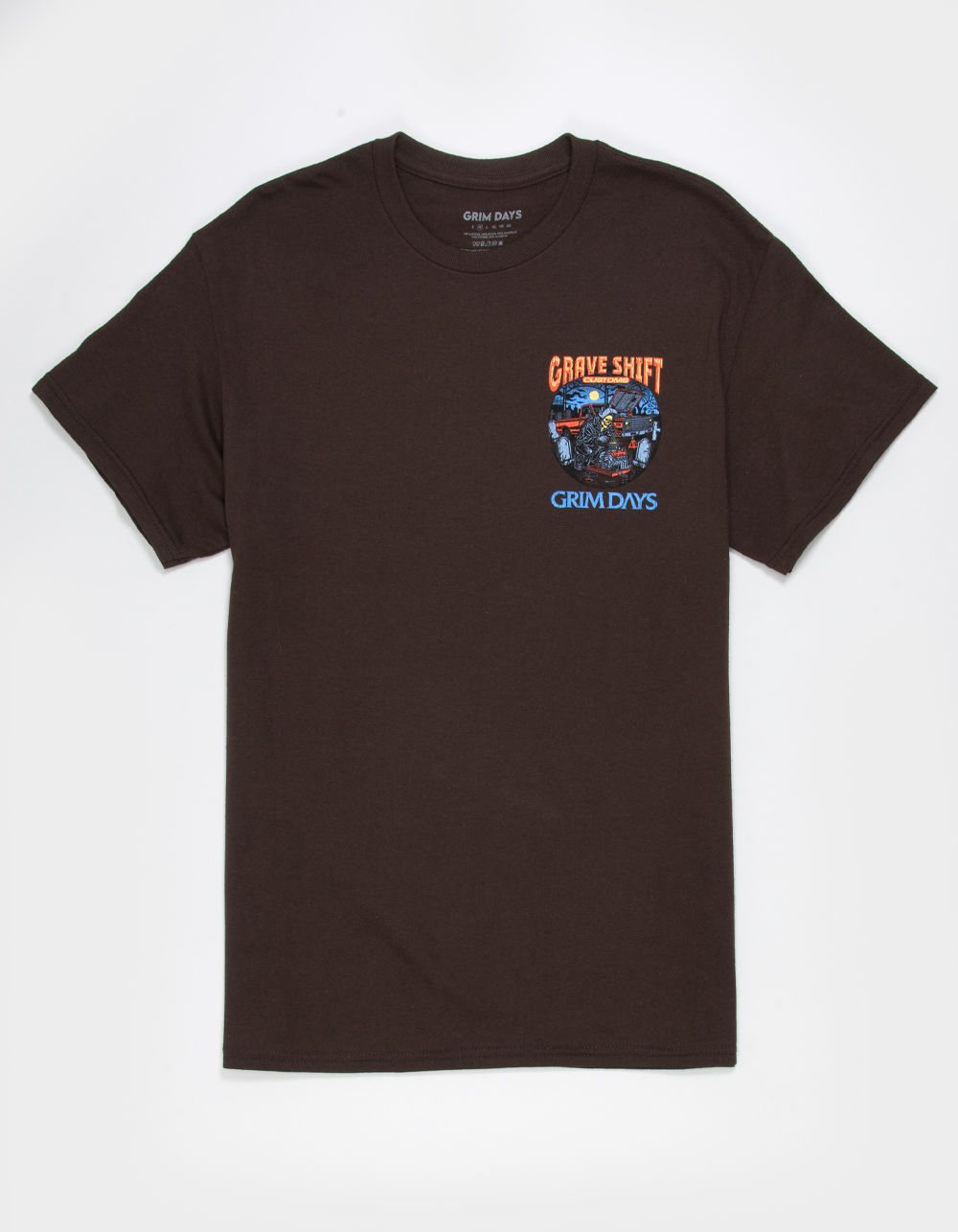 GRIM DAYS Grave Shift Mens Tee - BROWN
