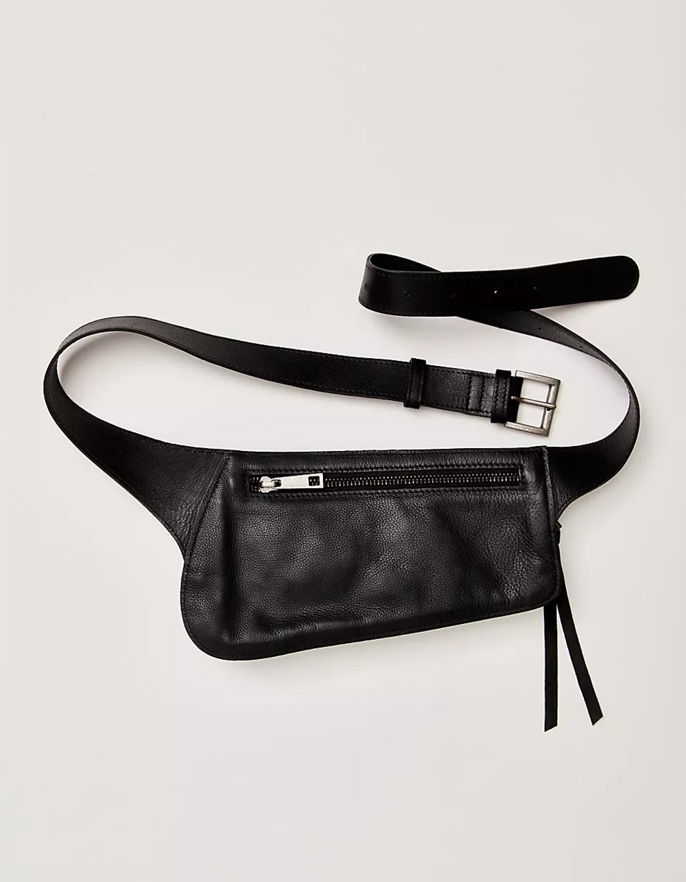 FREE PEOPLE Avalon Leather Sling Bag - BLACK