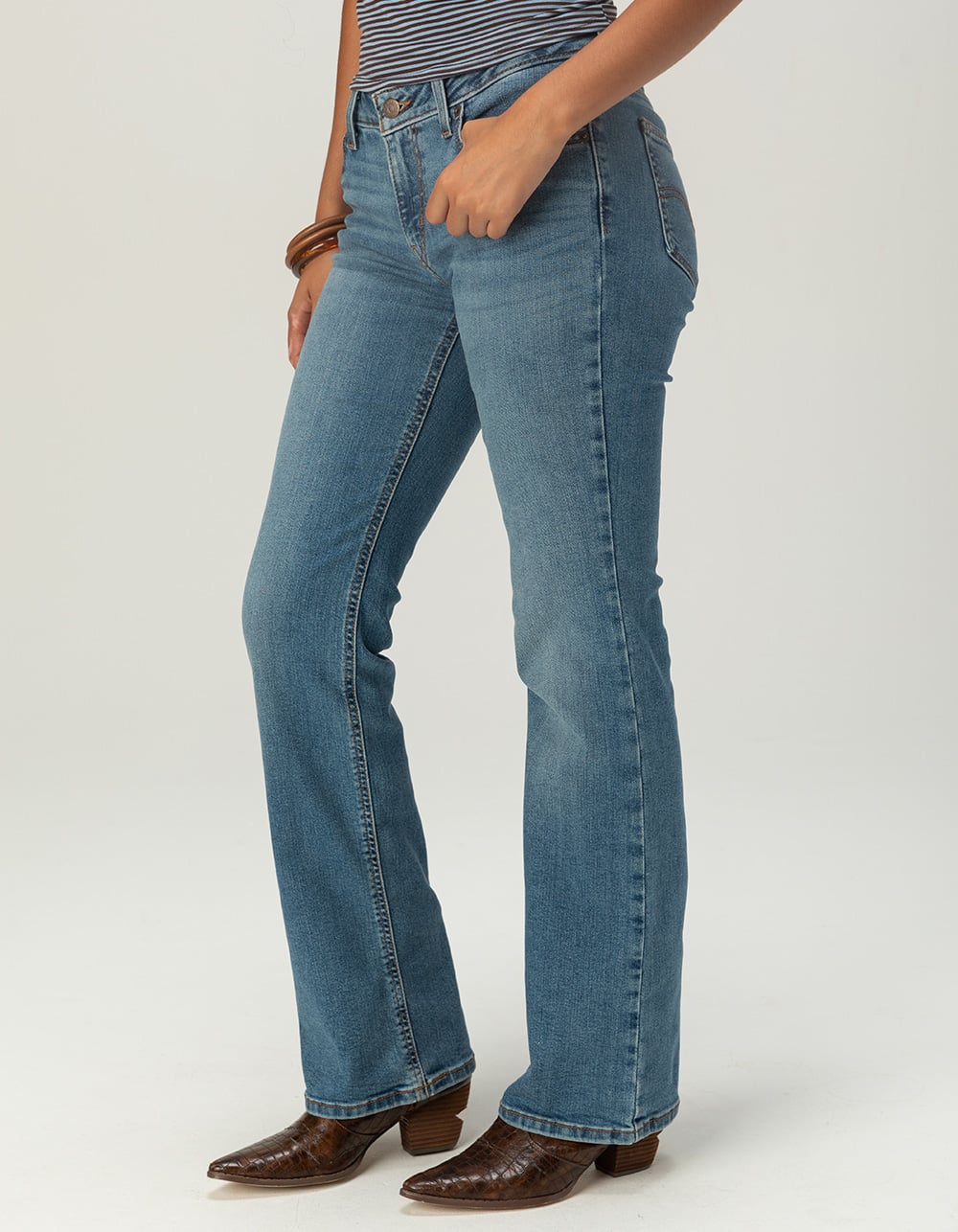 LEVI'S Superlow Bootcut Womens Jeans - Most Motivated MED BLAST
