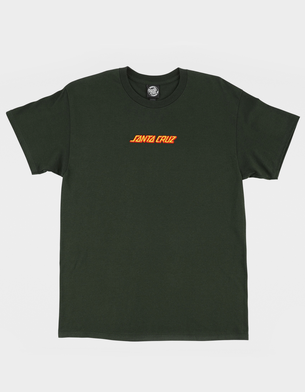 SANTA CRUZ Strip Embroidered Mens Tee - FOREST
