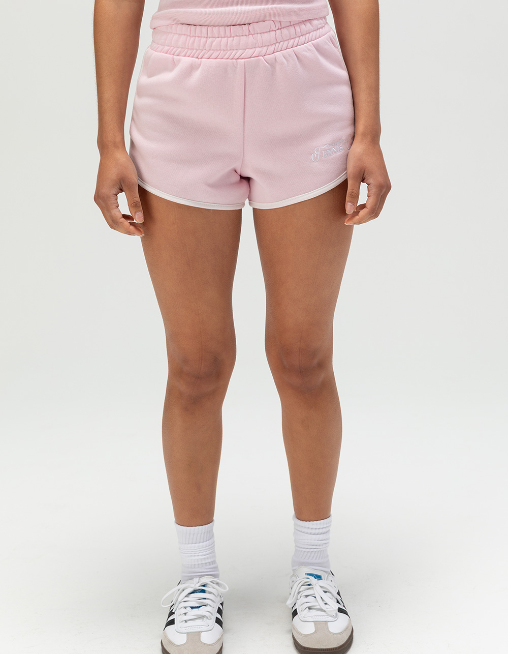 FULL TILT Womens Fleece Shorts - PINK
