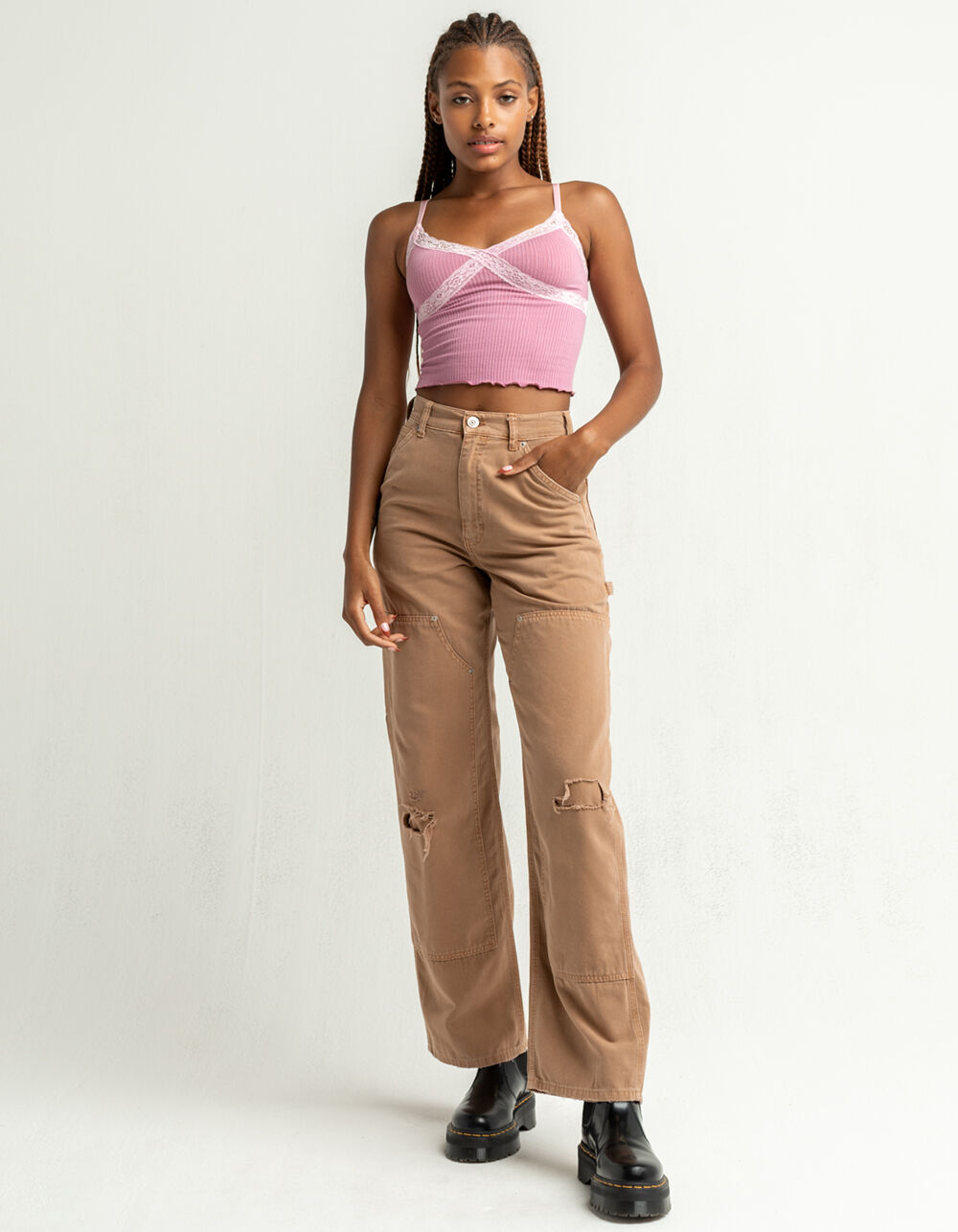 BDG Urban Outfitters Juno Womens Carpenter Pants RUST Tillys