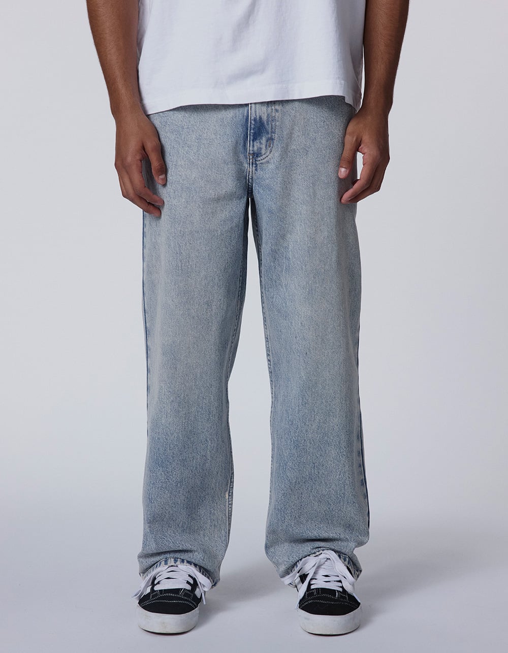 RSQ Mens Baggy Jeans - TORNADO WASH