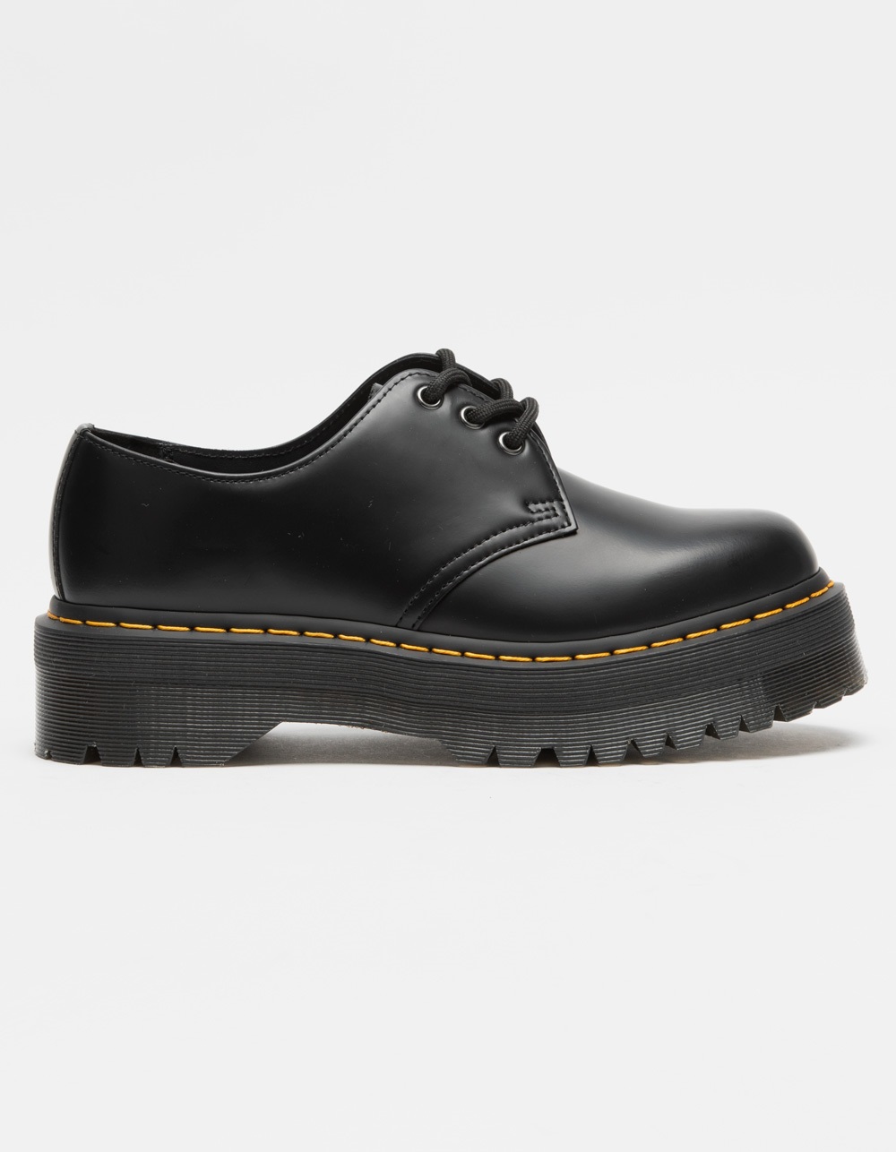 DR. 1461 Quad Smooth Leather Womens Platform Shoes - BLACK | Tillys