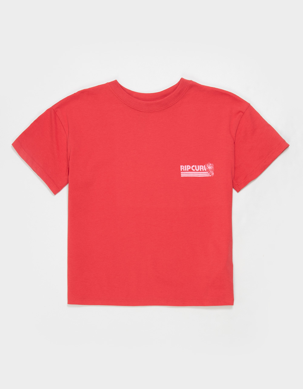 RIP CURL Ocean Break Girls Relaxed Tee - RED