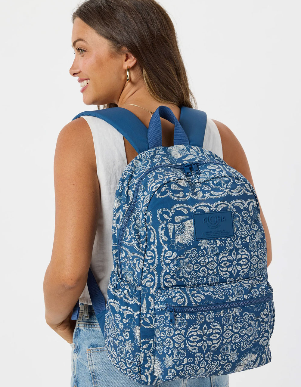 ALOHA COLLETION Rodeo Backpack - DENIM