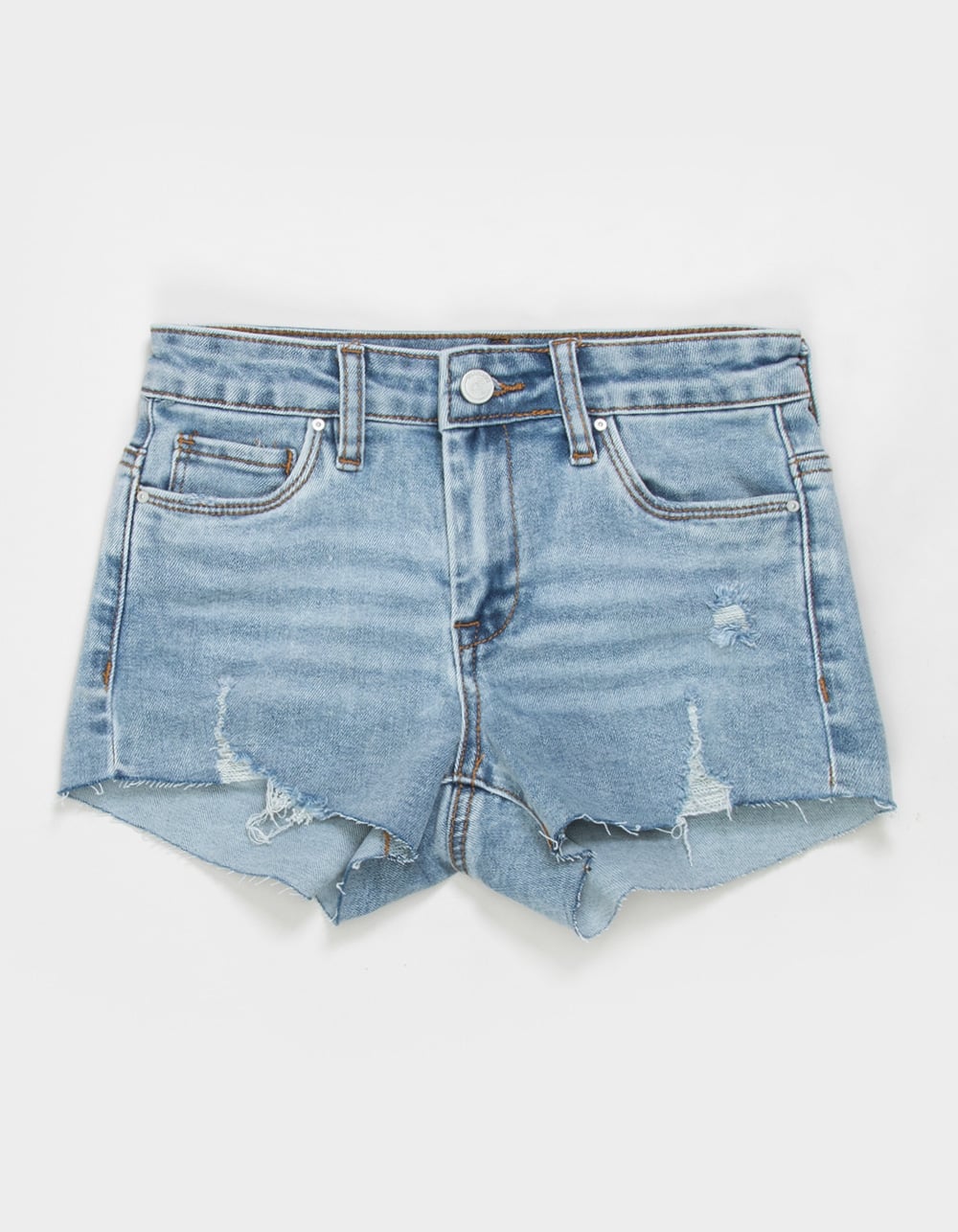 BLANK NYC Heroic Lights Girls Shorts - MEDIUM WASH
