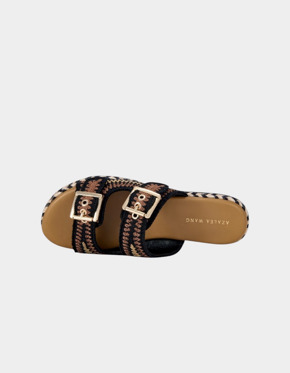 AZALEA WANG Pacorro Womens Sandals - BLACK/BROWN
