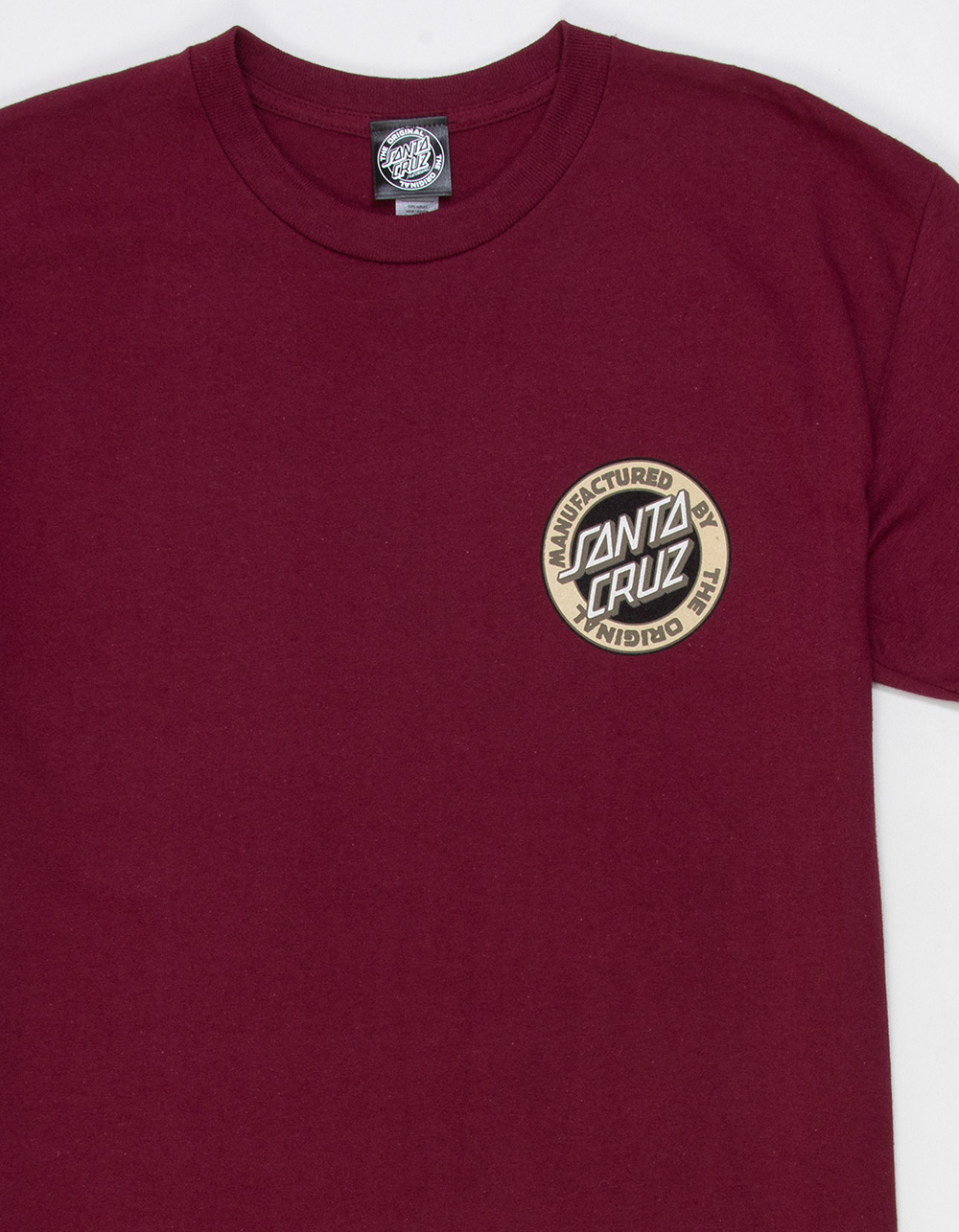SANTA CRUZ Carved Mfg Mens Tee - MAROON